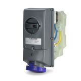 INTERLOCK.SOCKET 2P+E IP66/IP67 16A 6h