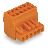1-conductor female connector, angled CAGE CLAMP® 2.5 mm² orange