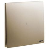 Mallia Senses - 1 gang 1 way Illuminated switch 16AX - Dark Bronze