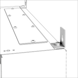 SPARE PART WALL FIXING BRACKETS - QDX 630 - FOR FLOOR-MOUNTING DISTRIBUTION BOARDS