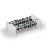 KNA4.110P | PE-busbar Cu 2x(2x16mm² + 8x6mm²)