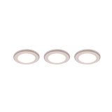 Argus LED recessed spotlight matt white 3-pack RGB