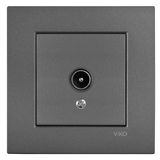 Novella-Trenda Dark Grey TV Socket Unresisting