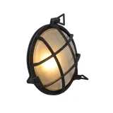 DUDLEY Outside Wall Light Round IP 65 E27/60W Blac