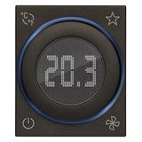 Home autom.dial thermostat 2M black
