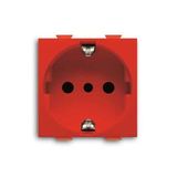 2P+E socket outlets, 16A - 250V~, P30 type, RED Italian type P30 Red - Chiara