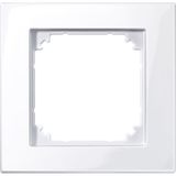 M-PLAN II frame, 1-gang, flush installation, active white glossy