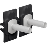 Niko Toggle set for double switch functions, alu grey