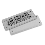 MH 24 F 27-1 IP65 RAL 7035 grey cable entry plate UL94 V-0