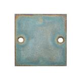 Cover (industrial connector), metal, Colour: Natural, Size: 1