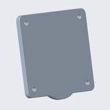 Cover plate suitable for 16-32 A incl. screws