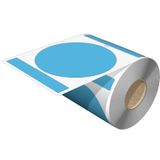 Device marking, 100 mm, Printed characters: neutral, Vinyl film, blue