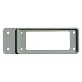 Adapter plate (industrial connector), Plastic, Colour: grey, Size: 8