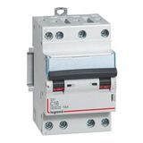 DX³6000 10kA high inlet and low outlet screw circuit breaker 4P 400V~ - 16A - curve C - for optimized HX³ comb