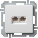 SOCKET CAT5e KS DOUBLE 2x RJ45 8/8 PW XO 4417059