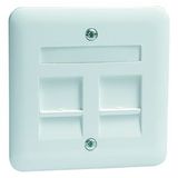Central plate for support plate, pure white D 80.610.02 MJ2 NA
