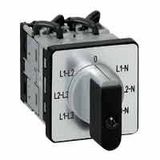 Cam switch - voltmeter - PR 12 - 16 A - 4 contacts - 3 CT w/o neutral -screw fix