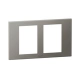 Arteor Surround Plate 2 Gang 2 x 3 Module Square Magnesium