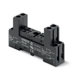 Relay socket for PCB relays, DIN rail mounting, 2 stages, 1 or 2 PDT,