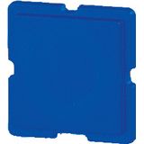 Button plate, 18 x 18 mm, blue