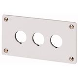 Flush mounting plate, 3 mounting locations