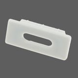 Profile end cap LBF flat with slotted hole