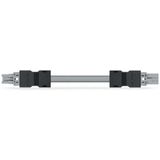 pre-assembled connecting cable Eca Socket/open-ended dark gray