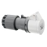 CEE connector, IP44, 16A, 2-pole, 42V, 12h, white