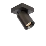 Lucide NIGEL - Ceiling spotlight - LED Dim to warm - GU10 - 1x5W 2200K/3000K - Black Steel