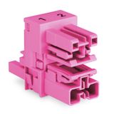 h-distribution connector 2-pole Cod. B pink