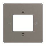 8252-803-101-500 Cover plate with legend Radio 0 gang grey metallic - 63x63