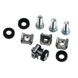 19" Mounting set M6, 50 pcs. each: screw, nut, washer