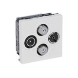 Arteor Television, Radio and 2 x Satellite Star Socket 2 Module White