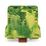 2-conductor ground terminal block 50 mm² lateral marker slots green-ye