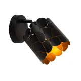 Lucide ALMELO - Wall spot / Wall lamp - Ø 12 cm - 1xE14 - Black