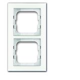 1722-280 Cover Frame Busch-axcent® white glass