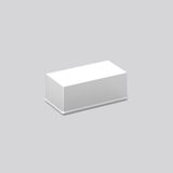 Replacement cover, plastic glass L 215 B 115 H 86 colour: white