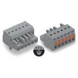 2231-102/008-000 1-conductor female connector; push-button; Push-in CAGE CLAMP®