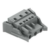 1-conductor female connector CAGE CLAMP® 2.5 mm² gray