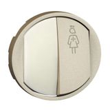 Céliane finishing trim for sanitary call button - titanium finish