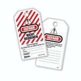 German Lock out Tags  - Danger - Do not operate (Each bag contains 12) 120176