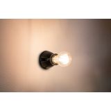 KERA WALL LAMP BLACK 1L E27