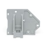 End plate with flange gray