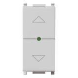 Quid - Rolling shutters 2-way switch Sil