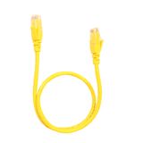 Patch cord RJ45 category 5e U/UTP PVC yellow 0.5 meter