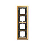 1724-833-500 Cover Frame Busch-dynasty® polished brass decor anthracite