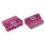 Snap-in plug 5-pole Cod. B pink