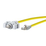 E-DAT Industry patch cord IP67 - RJ45 5.0 m