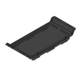 Cover, IP20 in installed state, Plastic, black, Transparent, Width: 45