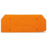 End and intermediate plate 4 mm thick orange